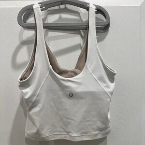 White Lululemon Bra Tank Top 6
